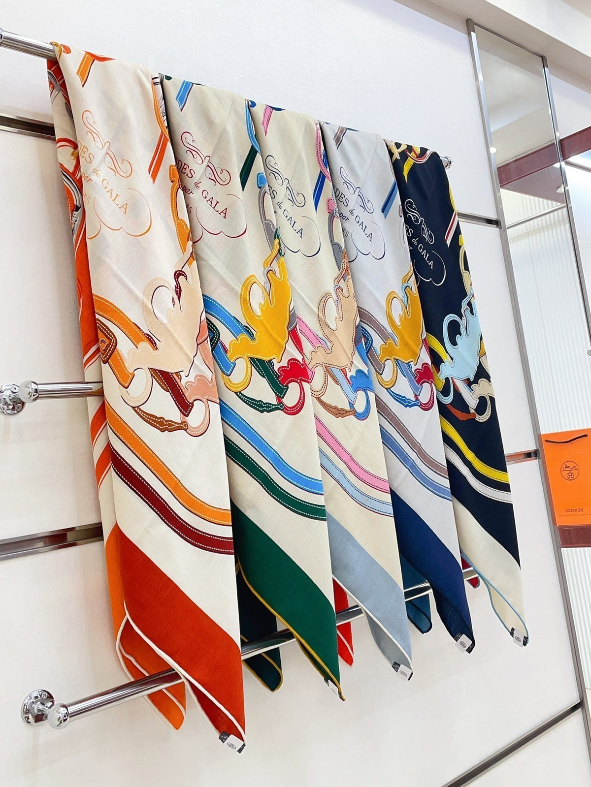 Brides De Gala Forever Scarf 140 CM In Colorful Cashmere And Silk 337143