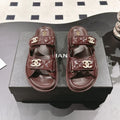 CC 25 Dad Sandal Mule Deep Brown Patent Leather 237578
