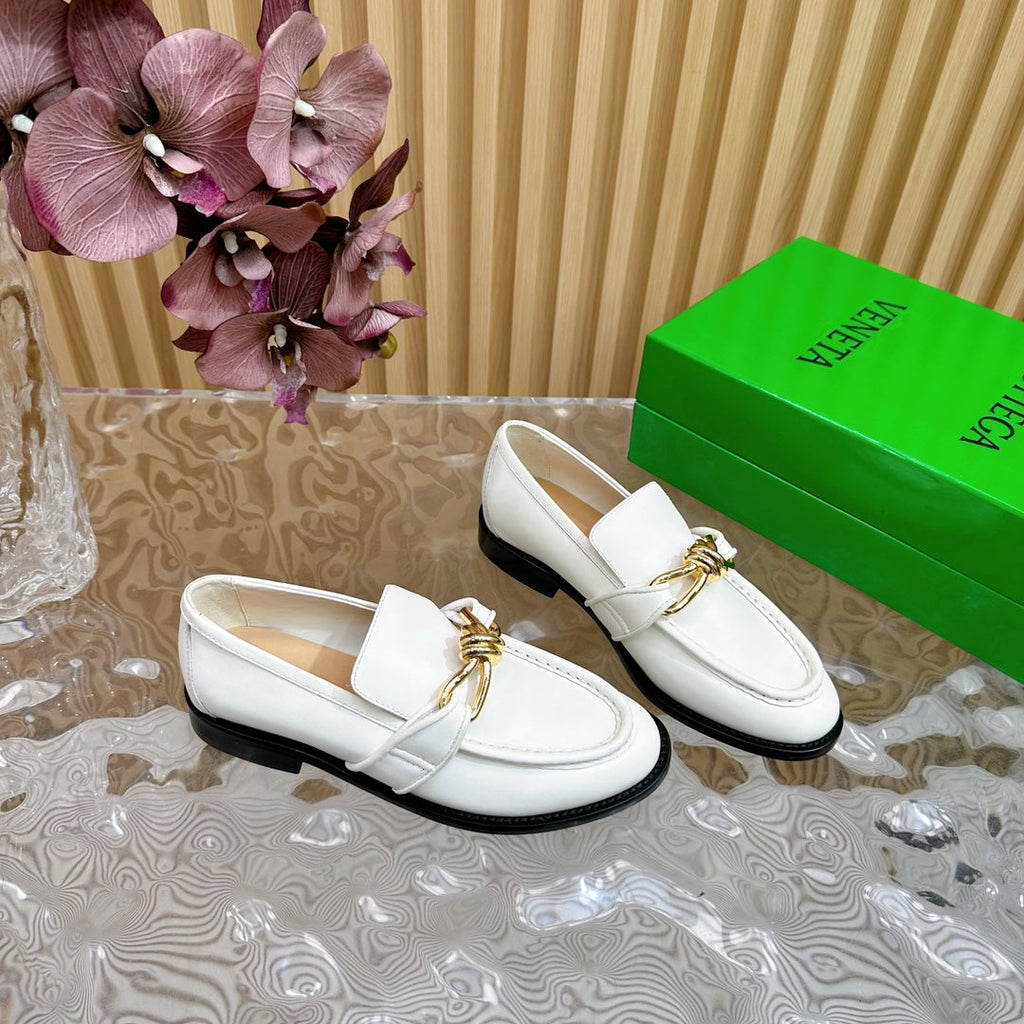 BV Astaire Loafer White Lambskin Ghw 925635