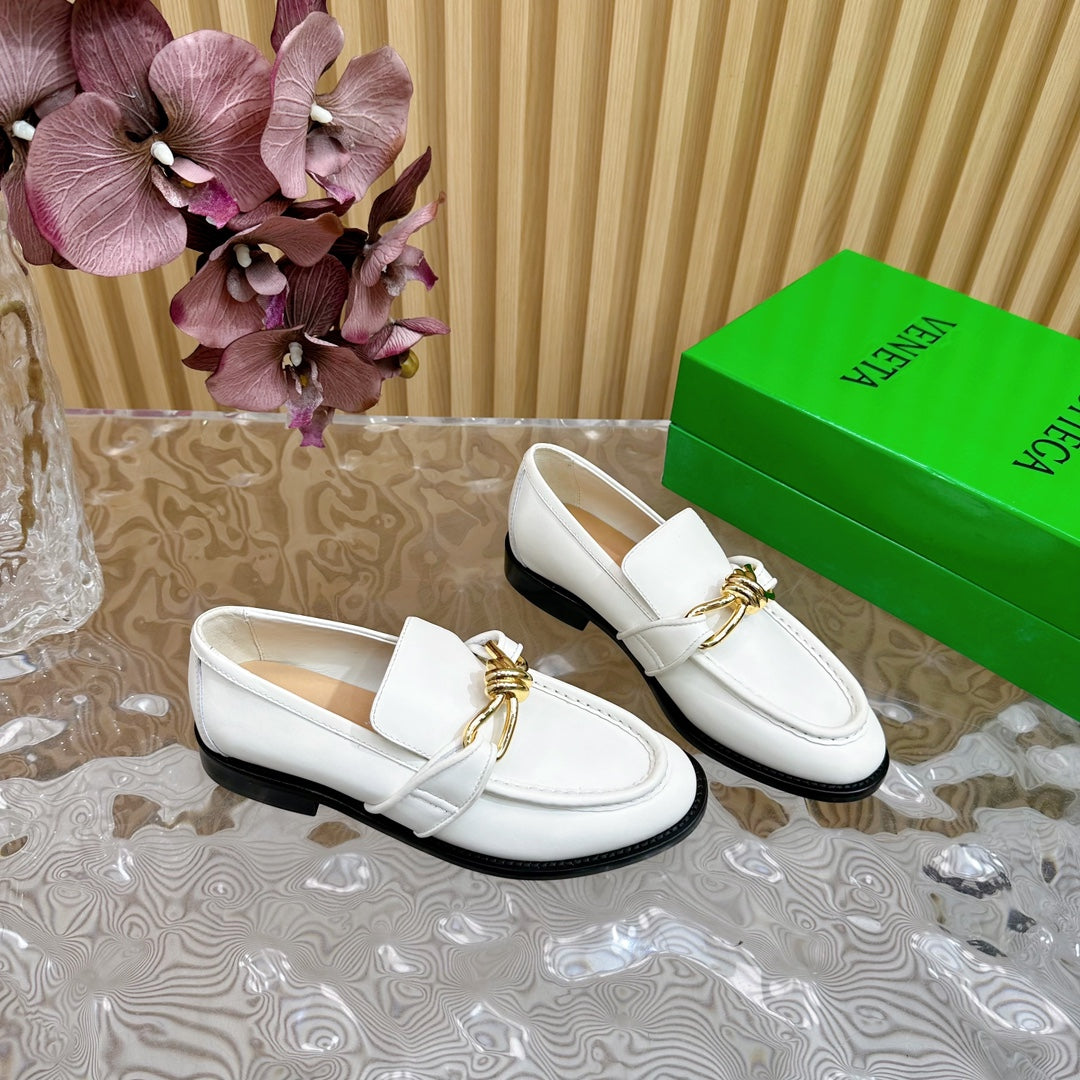 BV Astaire Loafer White Lambskin Ghw 925635