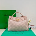 bv medium andiamo 32 light pink lambskin