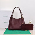 BV 26s Parachute Bag Burgundy Intrecciato Leather 291401