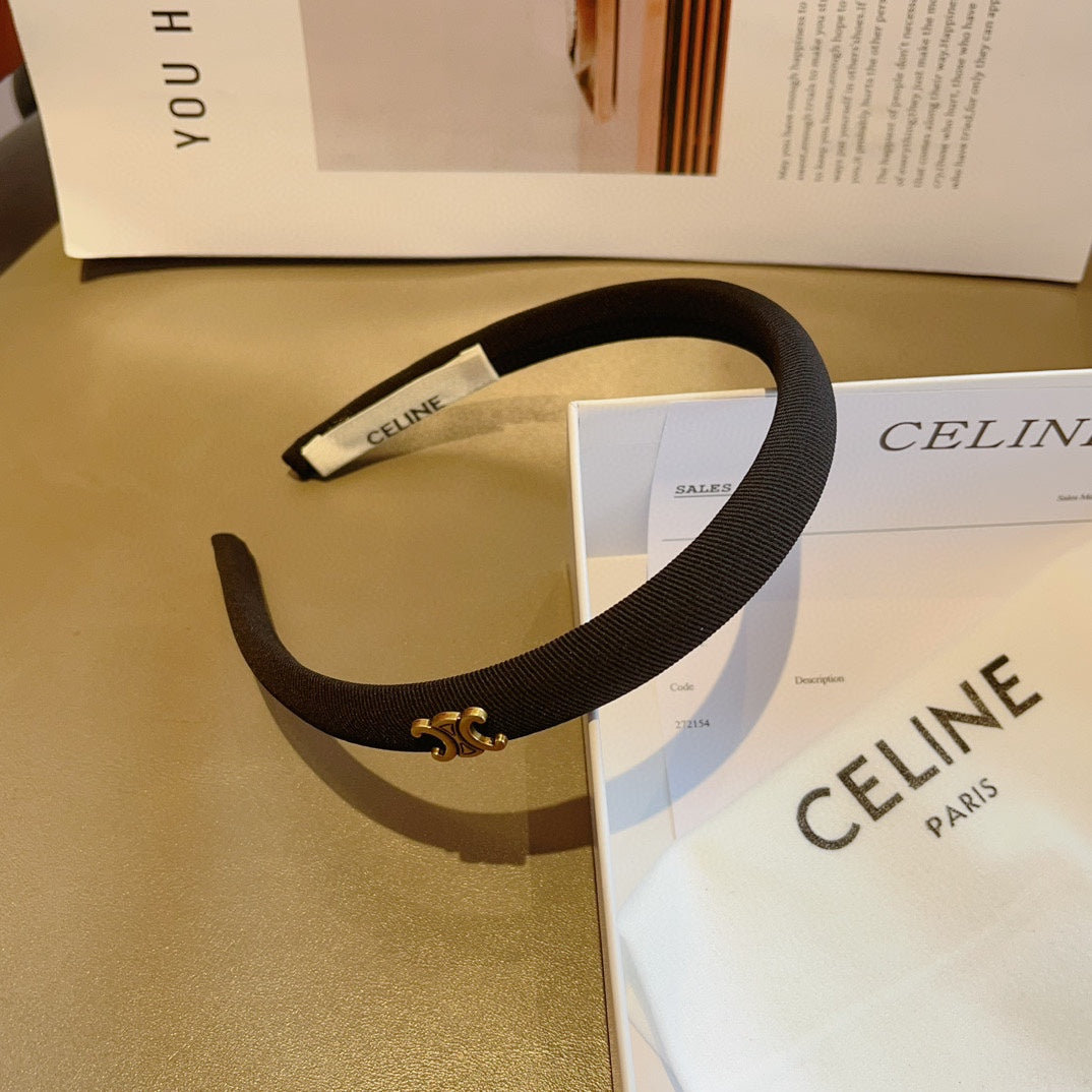 BLACK FABRIC HAIRBAND 425458