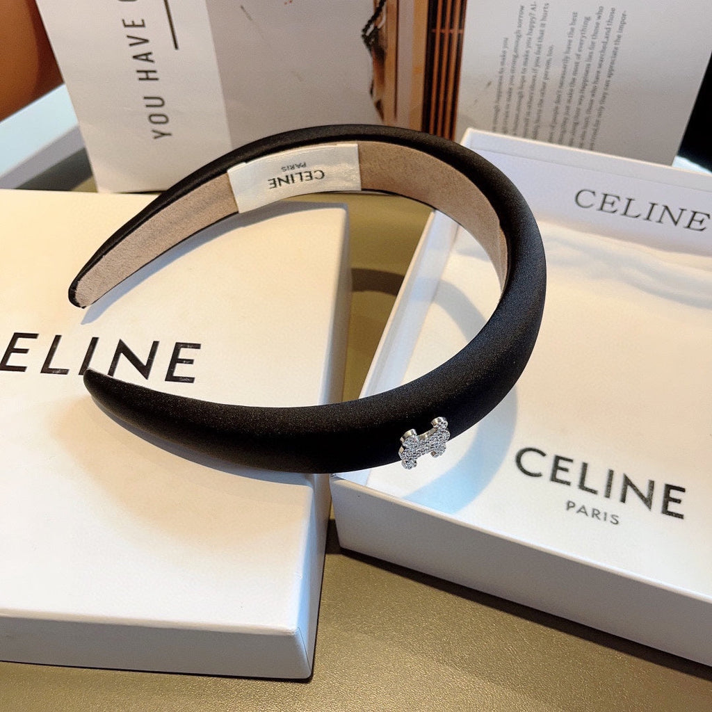 BLACK FABRIC HAIRBAND 429310