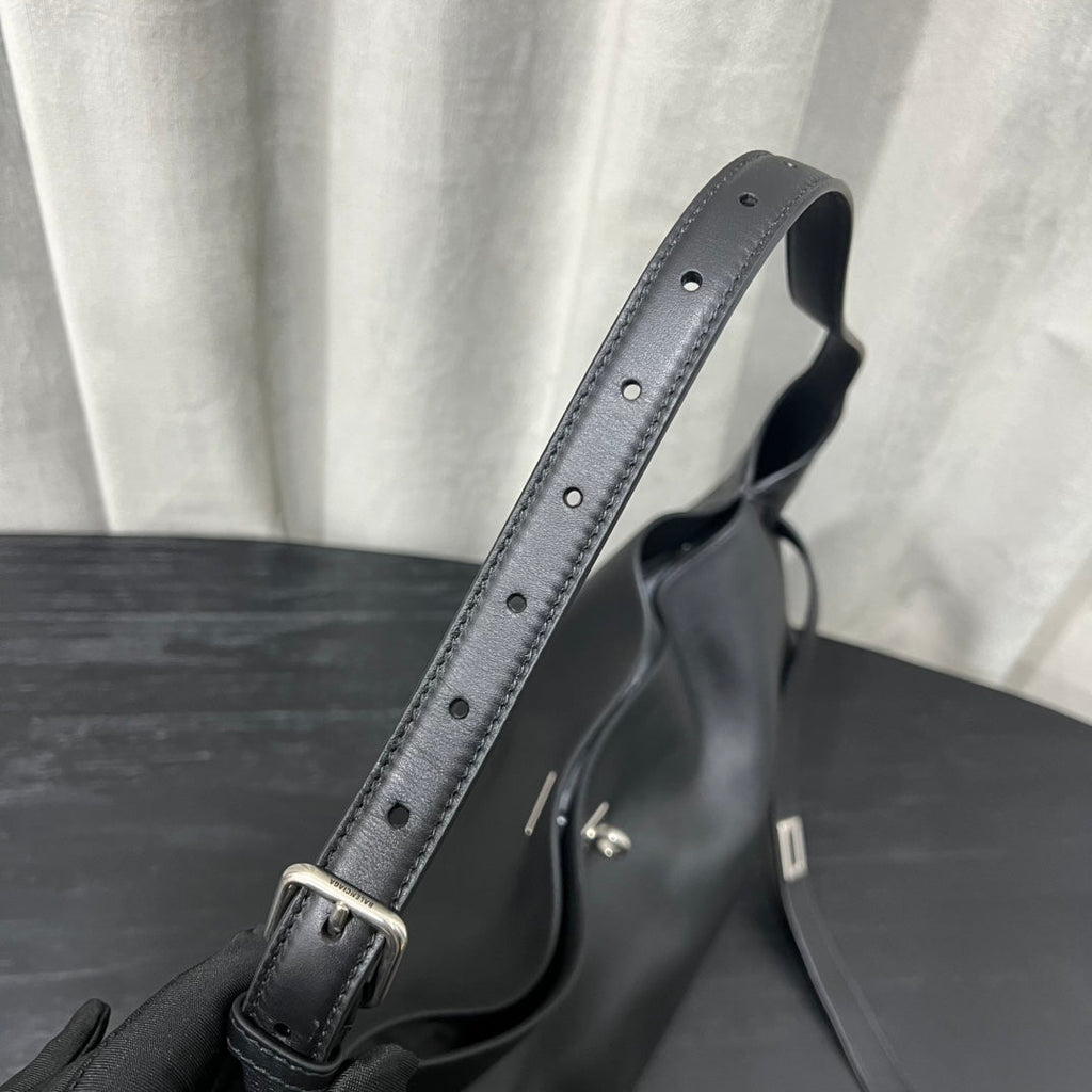 Balenciaga Bel Air Shoulder Bag Black Smooth Calfskin