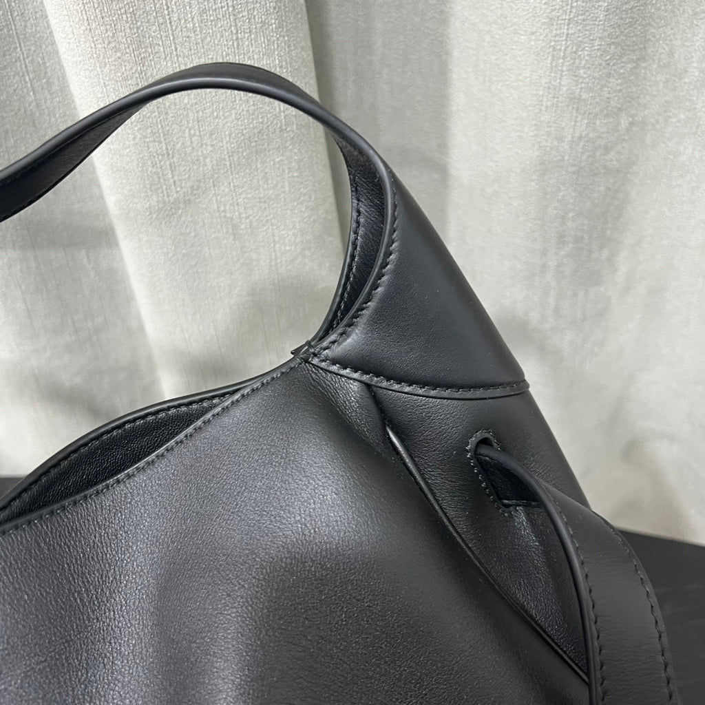 Balenciaga Bel Air Shoulder Bag Black Smooth Calfskin