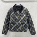 Burberry 25 Quilted Cropped Jacket Multicolor Cotton