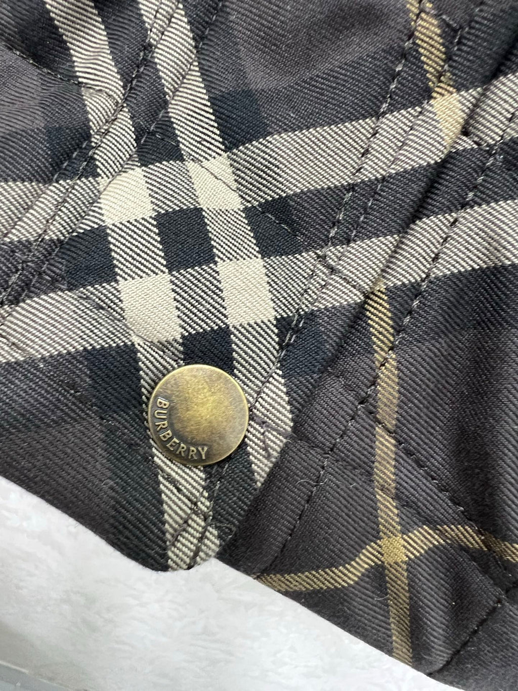 Burberry 25 Quilted Cropped Jacket Multicolor Cotton