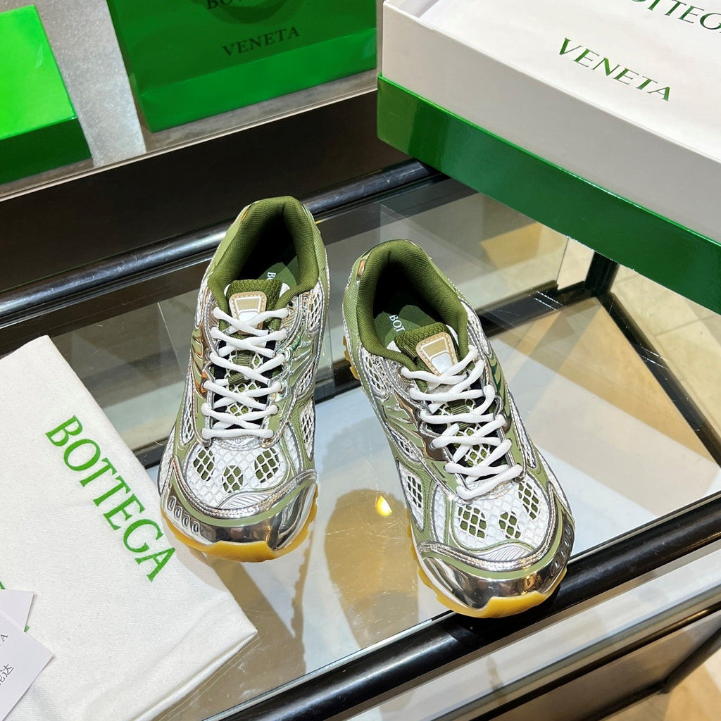 BV 26s Orbit Flash Sneaker White Green Mesh Leather 735928