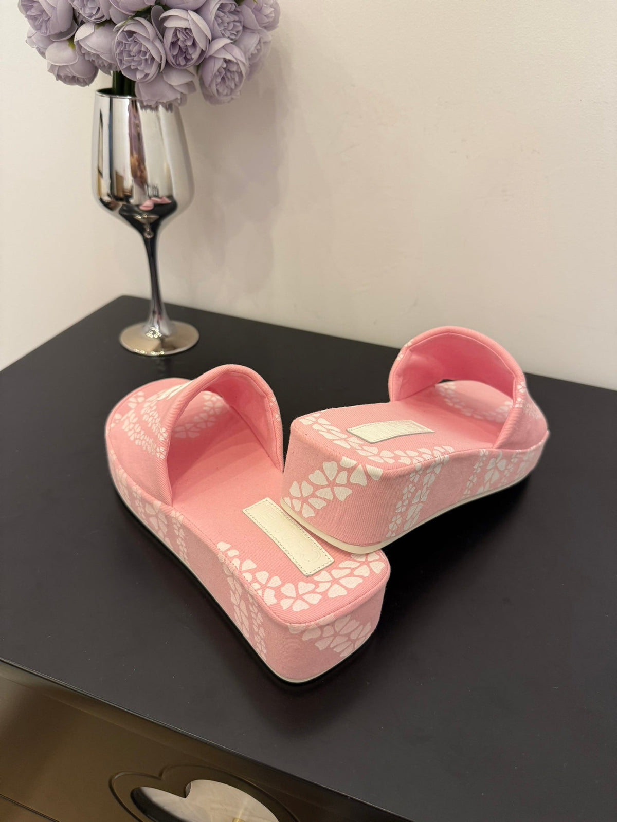 CC 25 Flower Slippers Pink Fabric 330770
