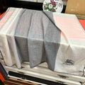 BBR Double-Sided Scarf 200CM Gray White Cashmere 292975
