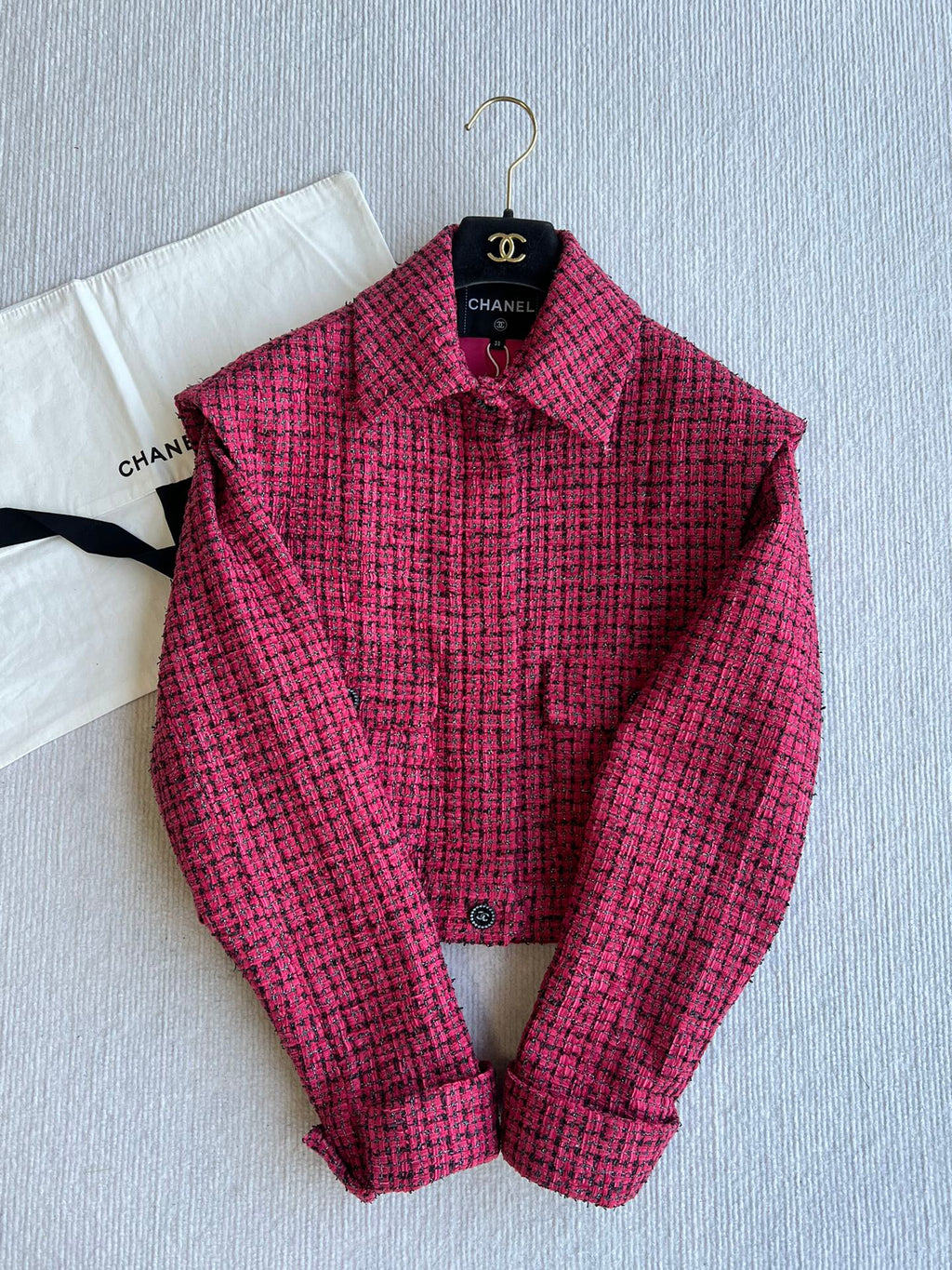 CC 25 Double Pocket Jacket Pink Cotton Polyamide 219067