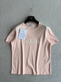 CC 25 Embroidery Round Neck Sleeved Short Cotton