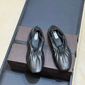 Alaia 26 Ballet Flats Black Lambskin 621732