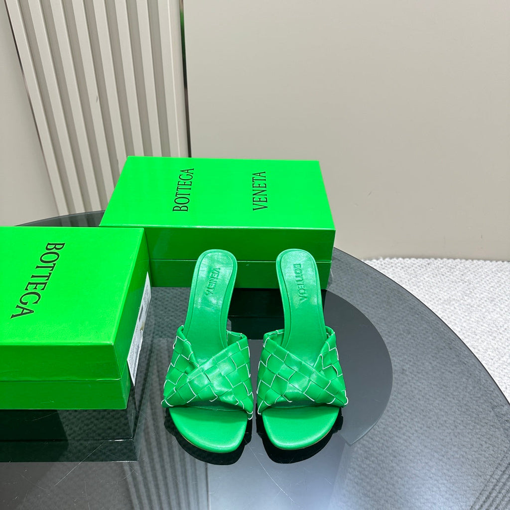 blink mule 95 green lambskin