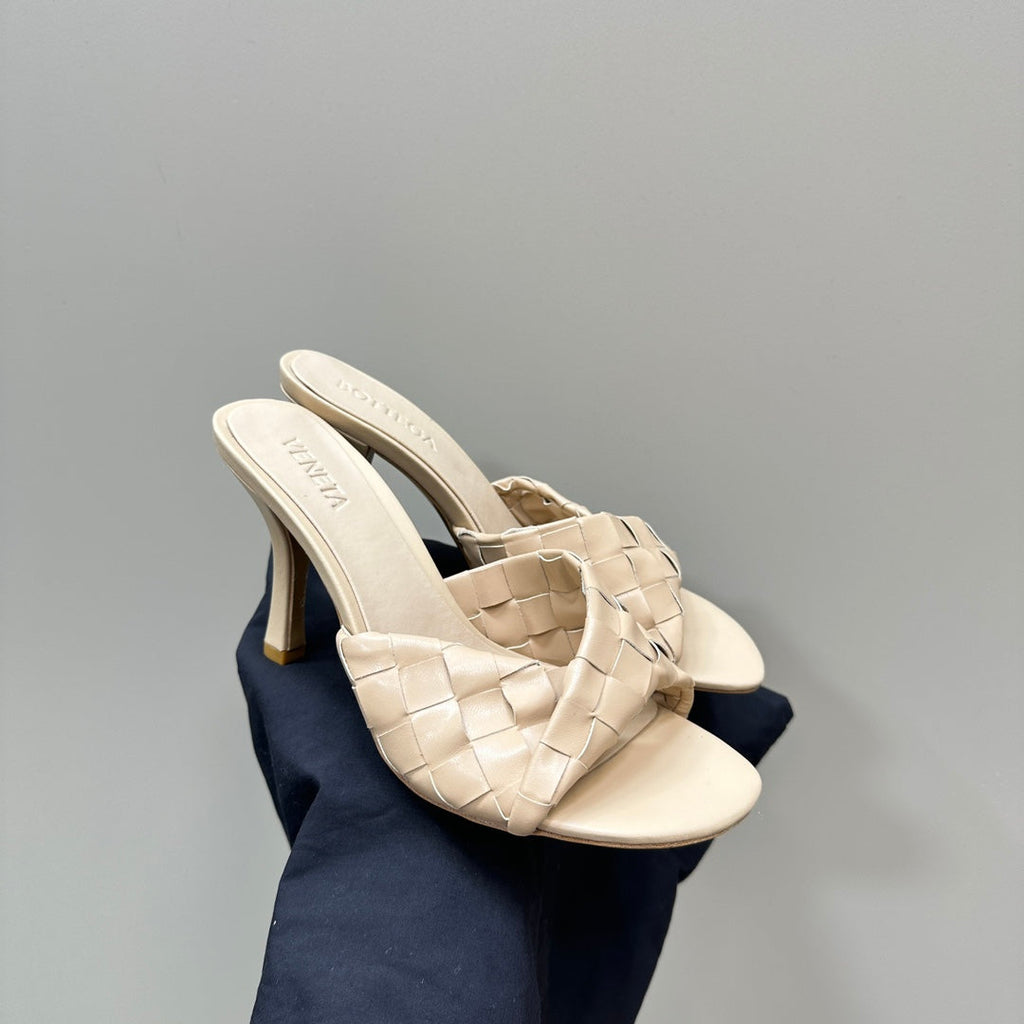 blink mule 95 beige lambskin