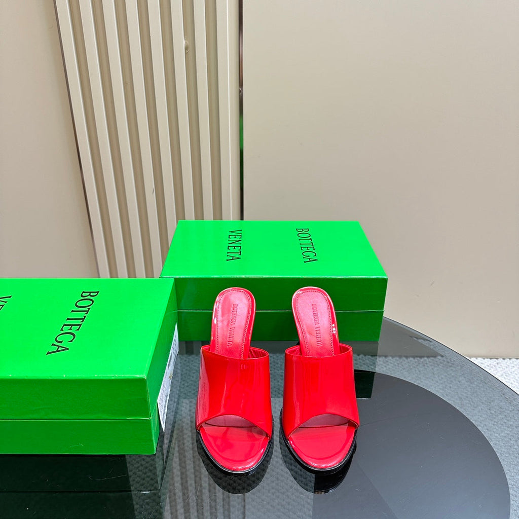 BV 26s High Mule 9.5cm Red Calfskin