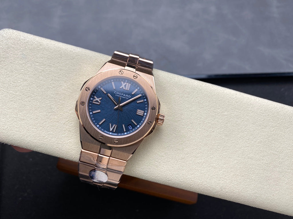 Alpine Eagle 41mm Pink Gold Blue Dial