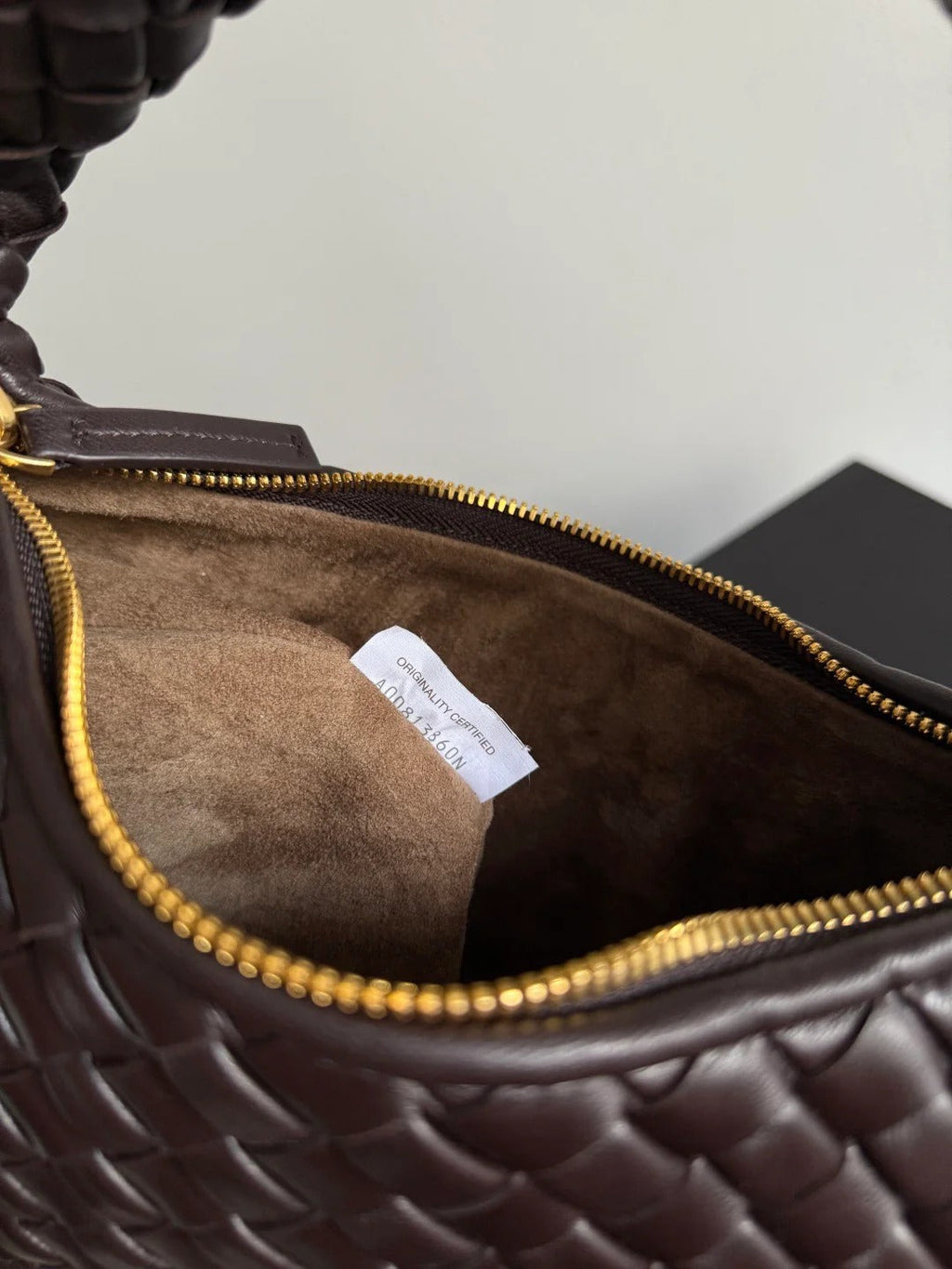 Bottega Veneta Shoulder Bag 35cm Brown Intrecciato Leather