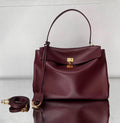 Balenciaga 2026 Rodeo Bag 29 Burgundy Calfskin Gold Hardware