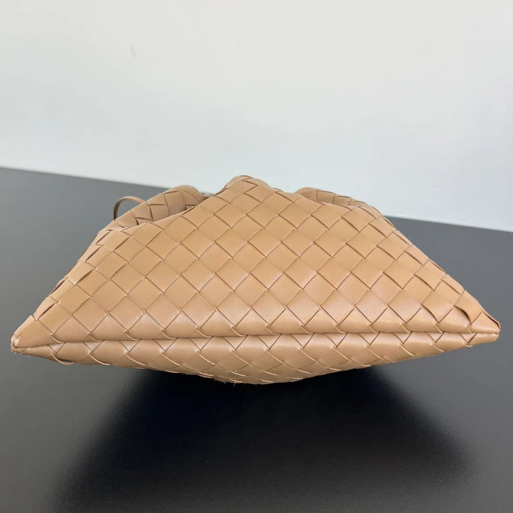 BV 2025 Dustbag Clutch Bag Pale Brown Calfskin