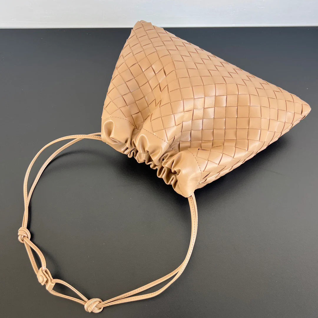BV 2025 Dustbag Clutch Bag Pale Brown Calfskin