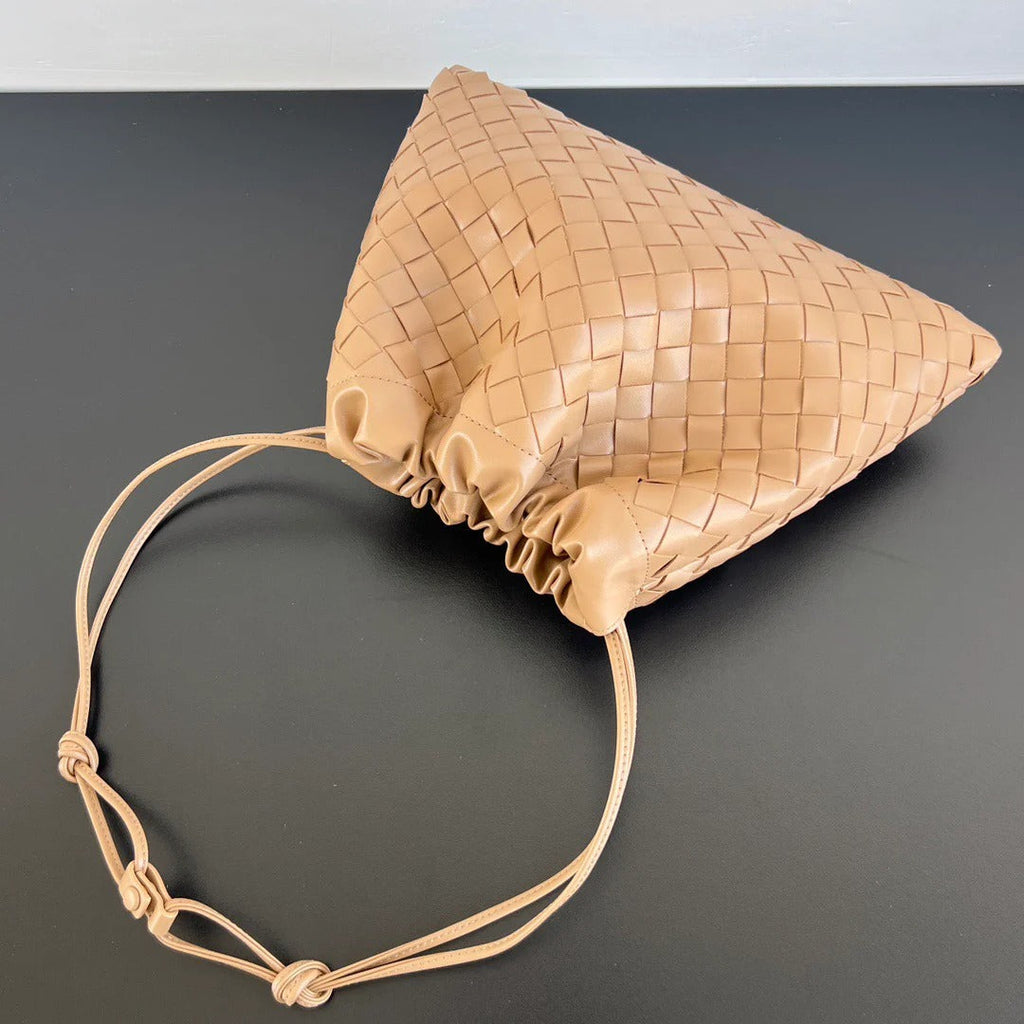 BV 2025 Dustbag Clutch Bag Pale Brown Calfskin