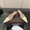Alaia 2026 Mules 55 PVC Sheepskin 803333