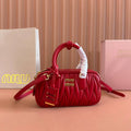 ARCADIE MINI BAG 19 VERMELHO IN MATELASSÉ NAPPA LEATHER