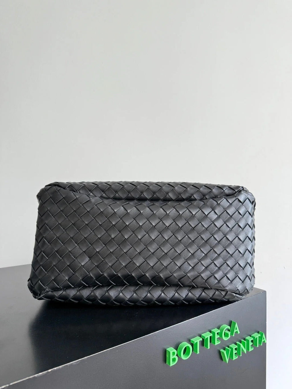 BV 2026 Campana Shoulder Bag 39cm Black Leather