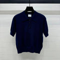 BURBERRY SHORT-SLEEVE KNITTED POLO SHIRT 274845