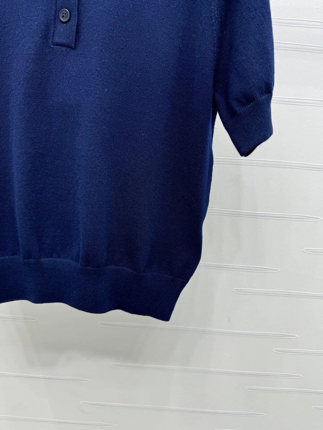 BURBERRY SHORT-SLEEVE KNITTED POLO SHIRT 274845