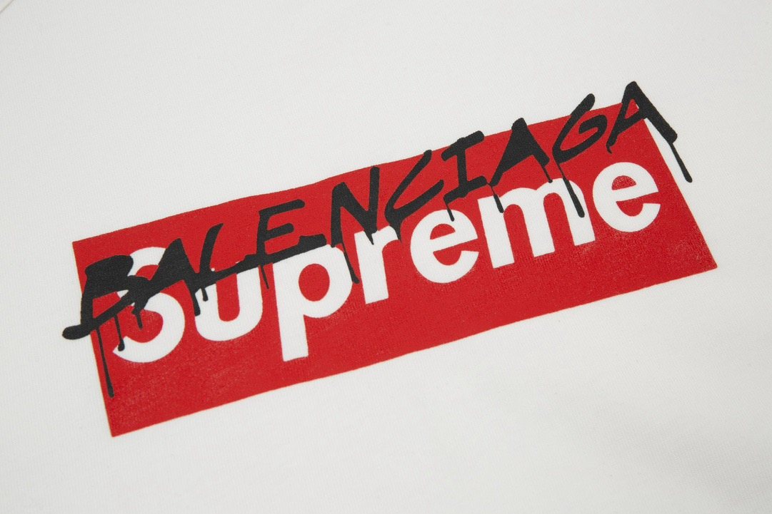 Supreme Balenciaga-Style Box Logo T-Shirt