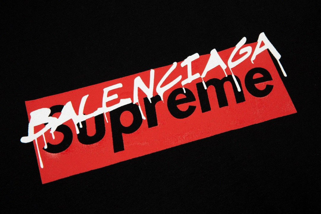 Supreme Balenciaga-Style Box Logo T-Shirt