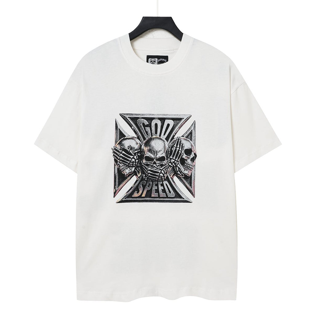 Godspeed Out of Many One Skull Graphic T-Shirt