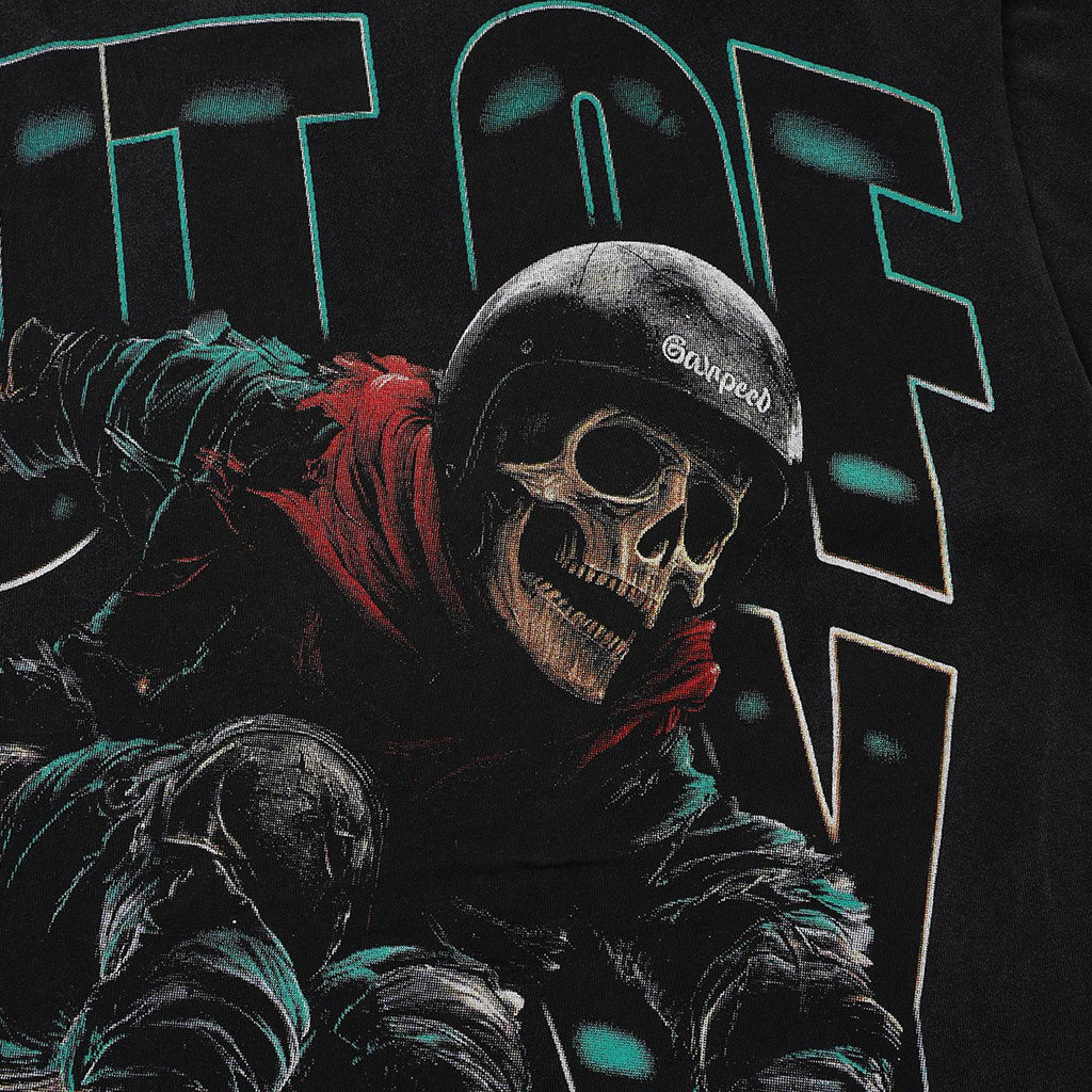 Godspeed Racing Skull Skateboarder Graphic T-Shirt