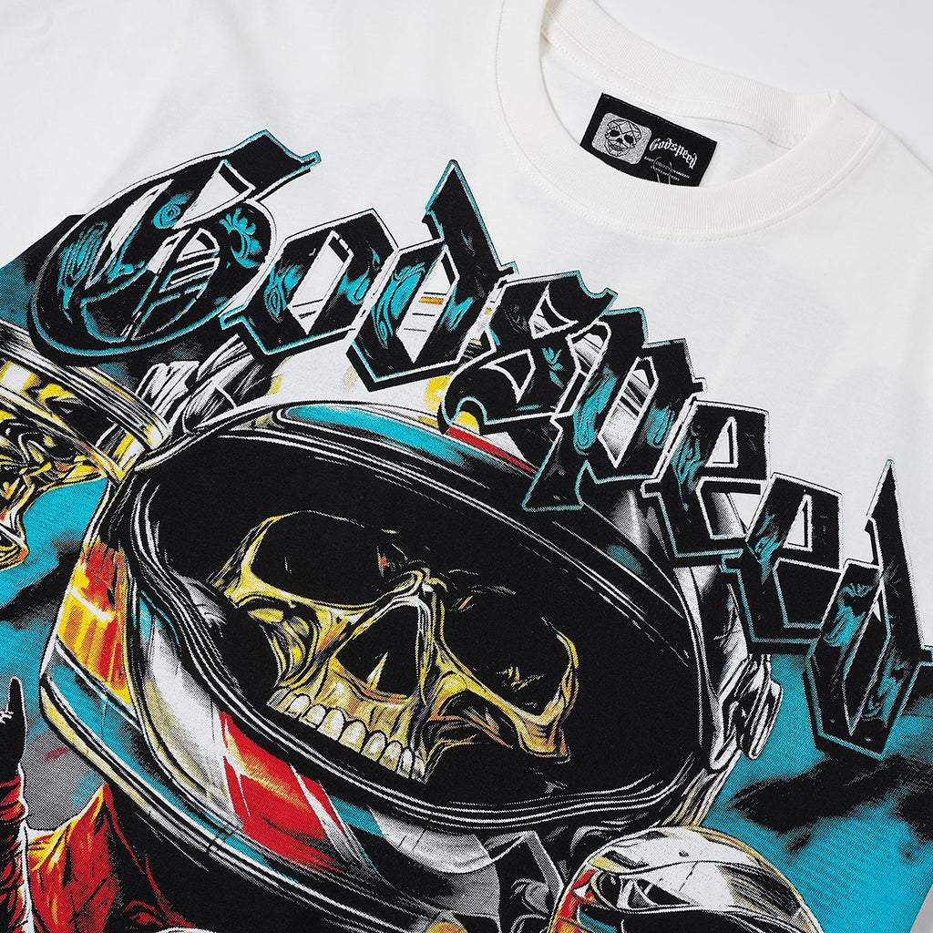 Godspeed Racing Skull Skateboarder Graphic T-Shirt