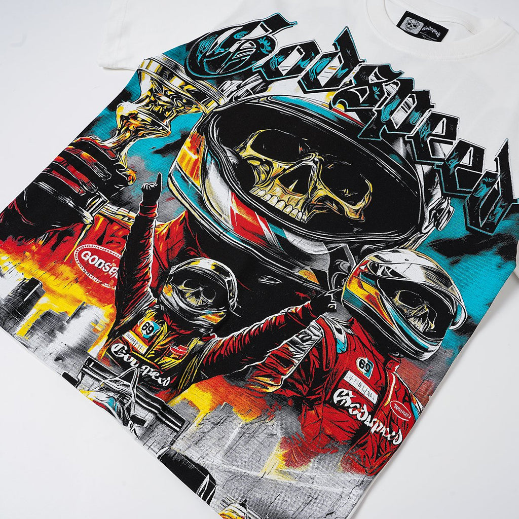 Godspeed Racing Skull Skateboarder Graphic T-Shirt