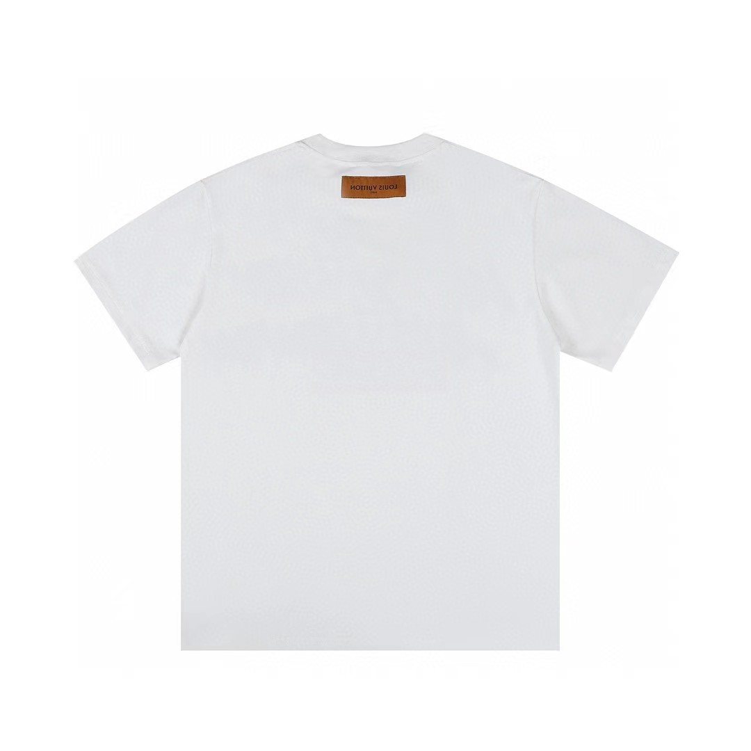 Supreme LV-Style Graffiti Graphic T-Shirt