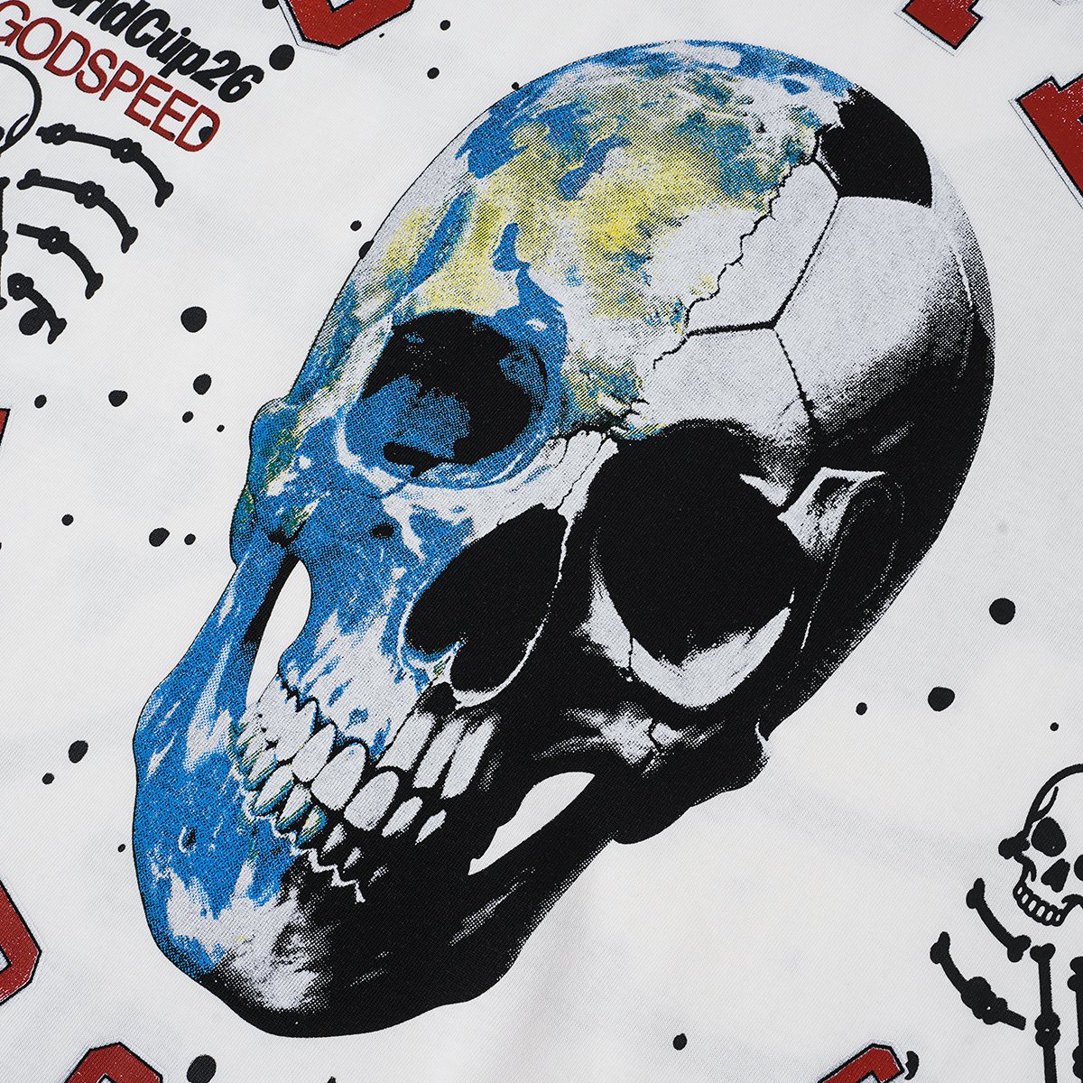 Godspeed World Cup 2026 Skull Globe T-Shirt