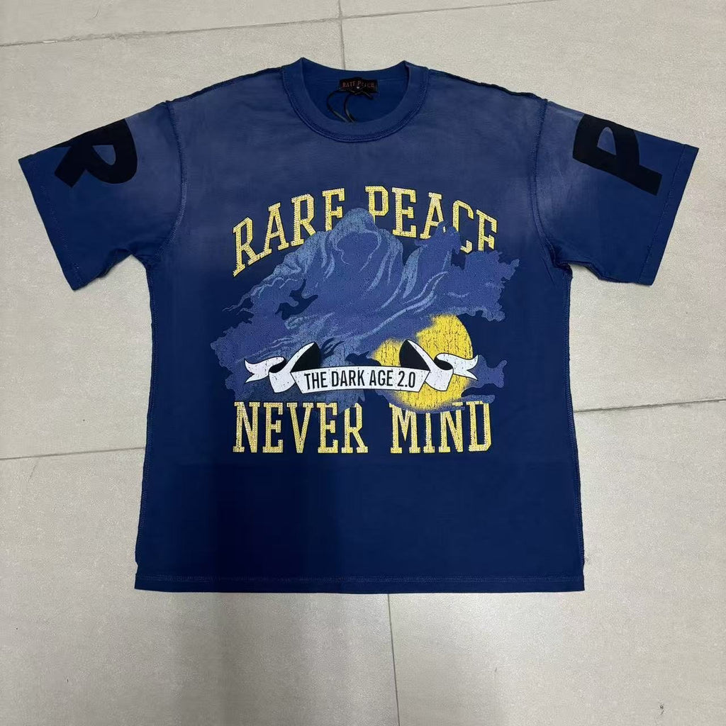 RARE PEACE SOS Wave Graphic T-Shirt