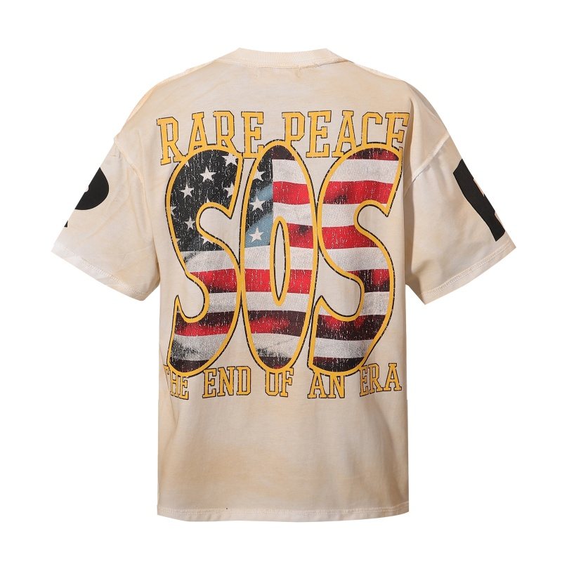 RARE PEACE SOS Wave Graphic T-Shirt