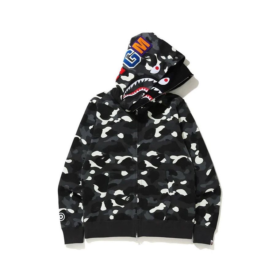 BAPE Shark Camo Full-Zip Hoodie