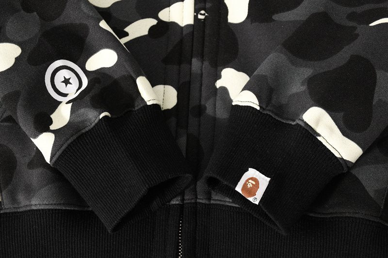 BAPE Shark Camo Full-Zip Hoodie