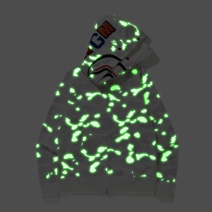 BAPE Shark Camo Full-Zip Hoodie