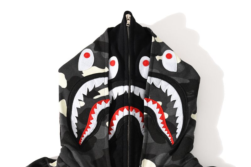 BAPE Shark Camo Full-Zip Hoodie