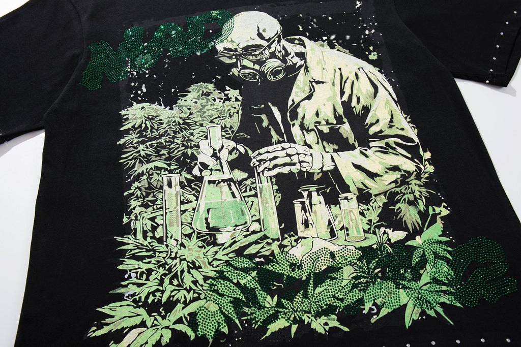 SUPPLY TEE Scientist Lab Studded Graphic T-Shirt