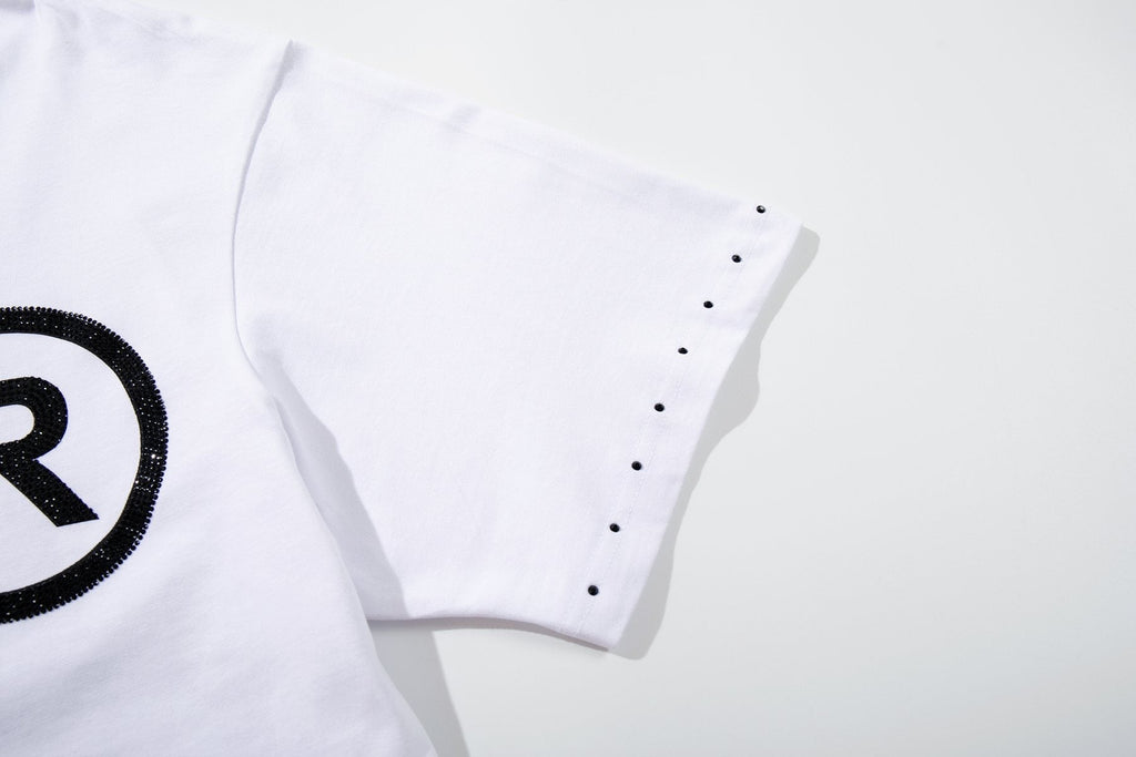 SUPPLY TEE Stud-Trim Flame Graphic T-Shirt