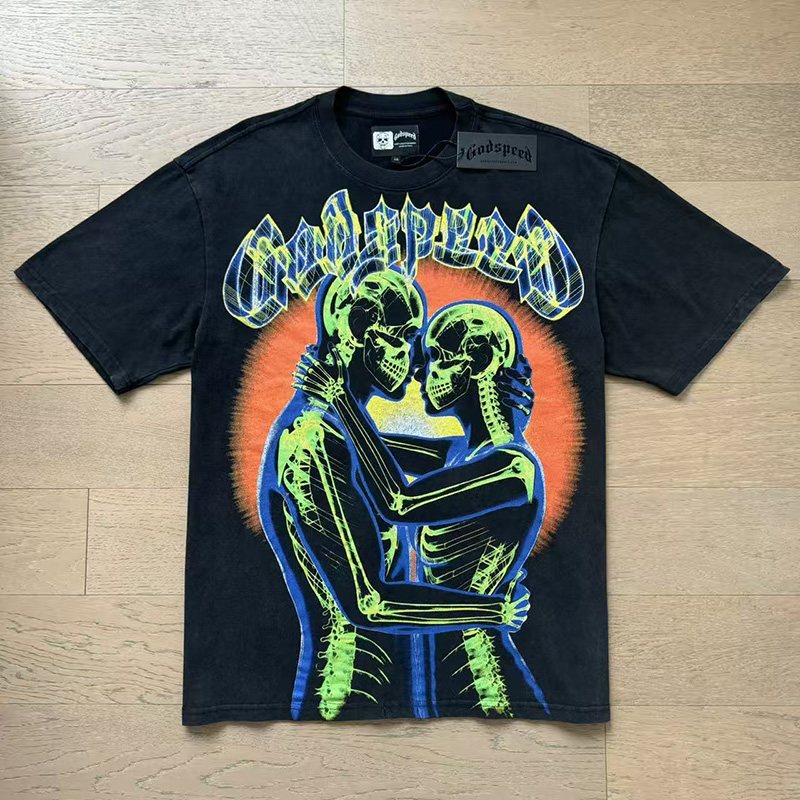 Godspeed Out of Many, One Skeleton Graphic T-Shirt