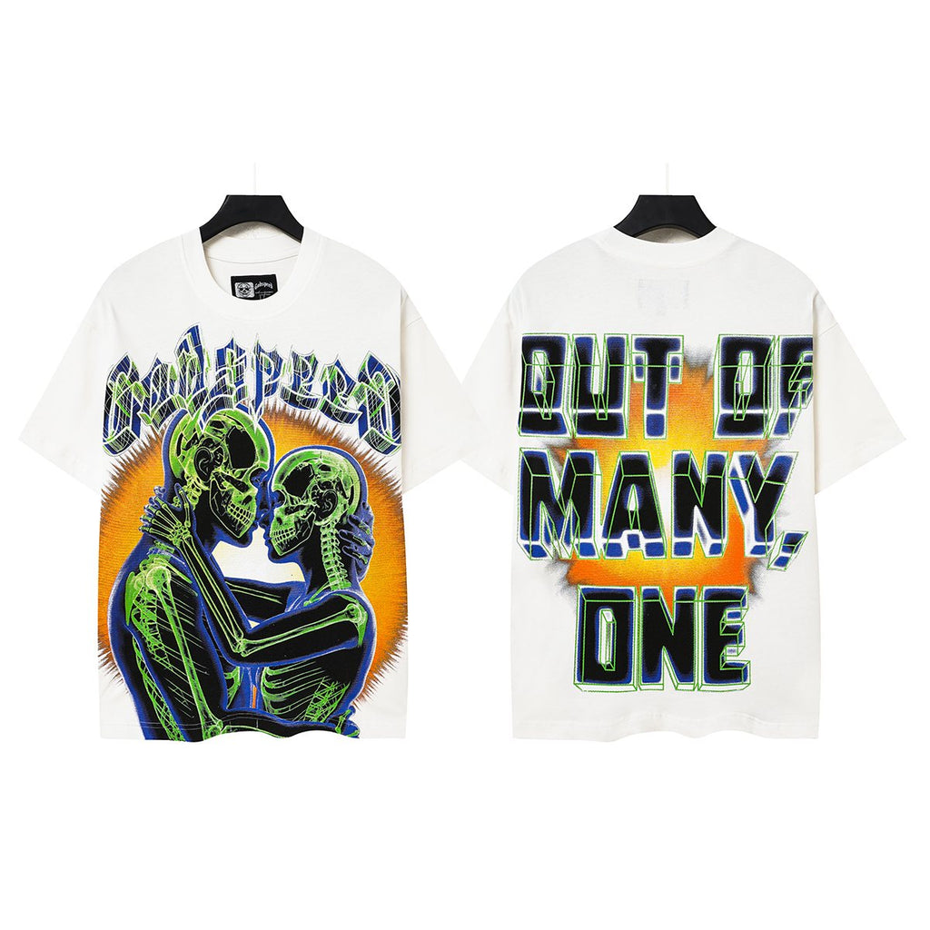 Godspeed Out of Many, One Skeleton Graphic T-Shirt